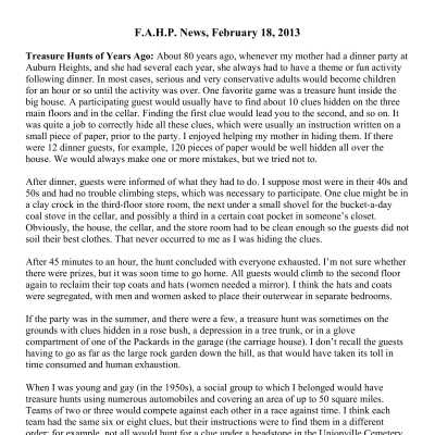 2013 02-18 Weekly News