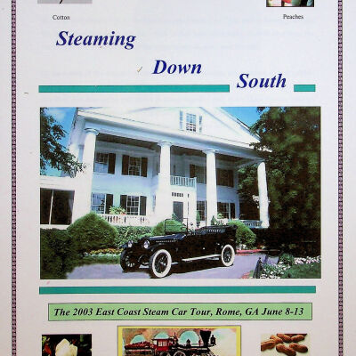 2003 Steam Car Tour tour book cover