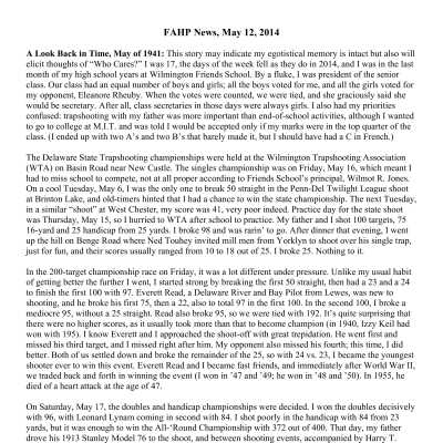 2014 05-12 Weekly News