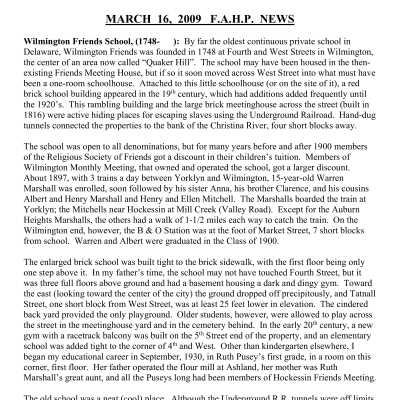 2009 03-16 Weekly News