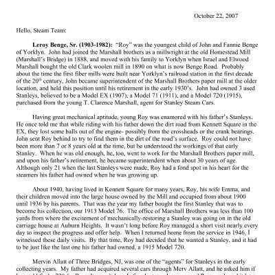 2007 10-22 Weekly News