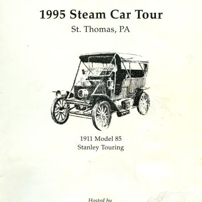1995 Steam Car Tour tour book cover