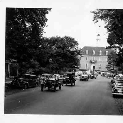 1949 Glidden Tour - tour cars on parade in Williamsburg, VA