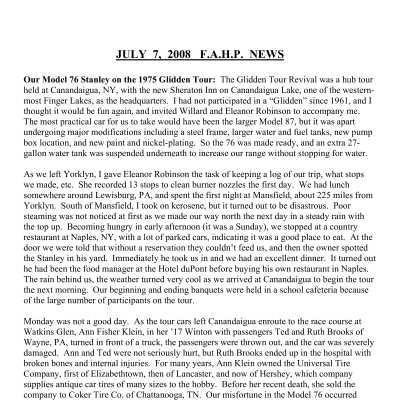 2008 07-07 Weekly News