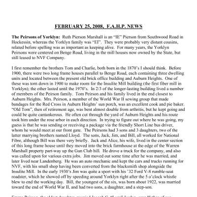 2008 02-25 Weekly News