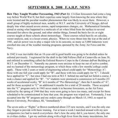 2008 09-08 Weekly News
