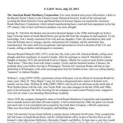 2013 07-22 Weekly News