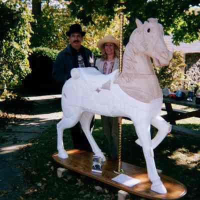 2005 - carousel horse at Steamin' Day