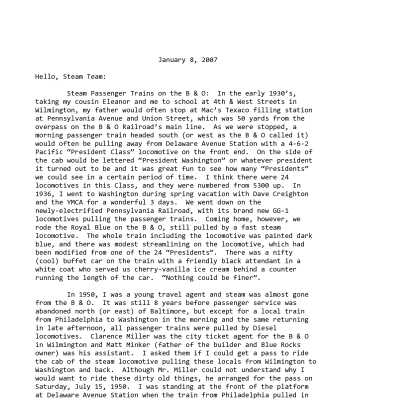 2007 01-08 Weekly News