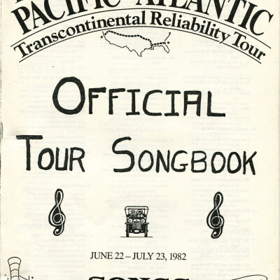 1982 Transcontinental Tour Official Songbook