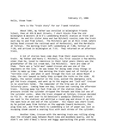 2006 02-27 Weekly News