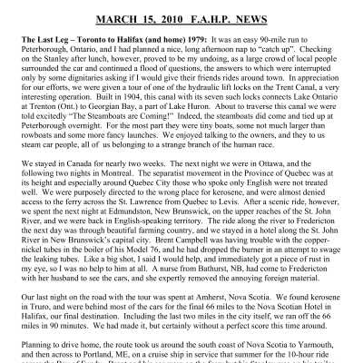 2010 03-15 Weekly News