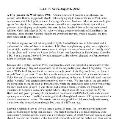 2012 08-06 Weekly News