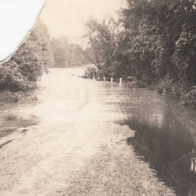 Flooding of Red Clay Creek, 1938