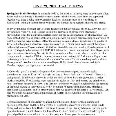 2009 06-29 Weekly News