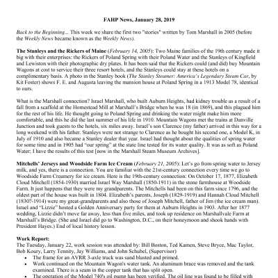 2019 01-28 Weekly News