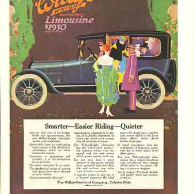 1916 advertisement for Willys Knight (Willys-Overland)