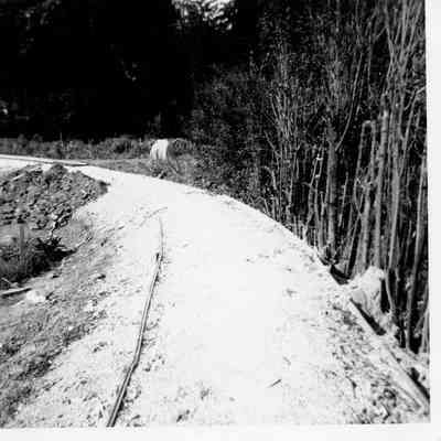 Preparation of the right-of-way, 1960
