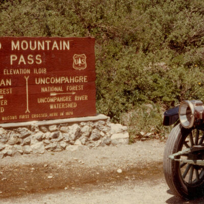 1982 Transcontinental Tour - 1912 Stanley Model 87 at Red Mountain Pass, CO