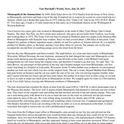 2017 07-24 Weekly News