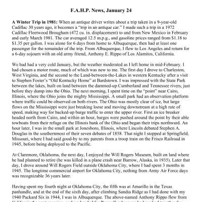 2011 01-24 Weekly News