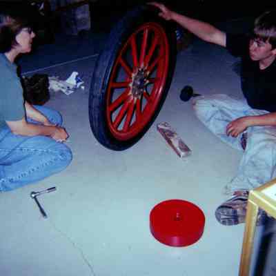 2006 - Anne Cleary and Teddy Simpkins at a working session