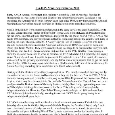 2010 09-06 Weekly News