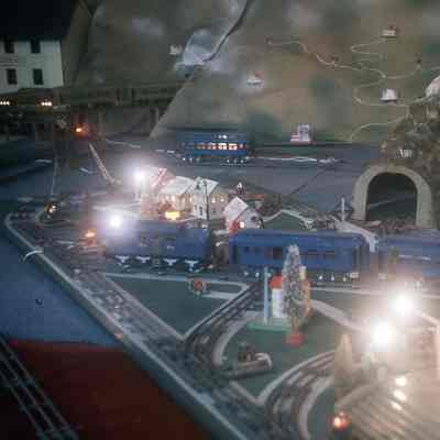 Christmas at Auburn Heights - Magic Age of Steam train exhibit, 1974