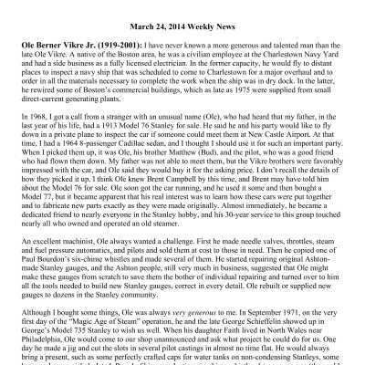 2014 03-24 Weekly News