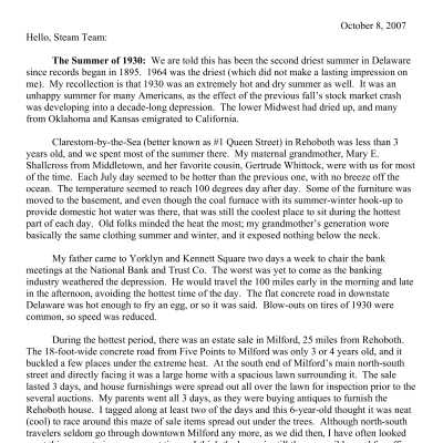 2007 10-08 Weekly News
