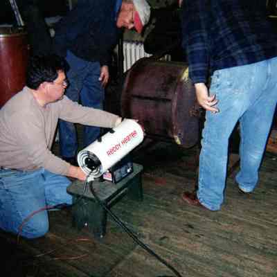 2006 - Steam Team preparing a boiler for a kerosene flush