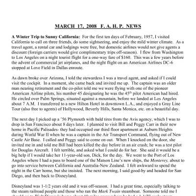2008 03-17 Weekly News