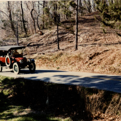 1982 Transcontinental Tour - test driving the 1912 Stanley Model 87 at Yorklyn, DE