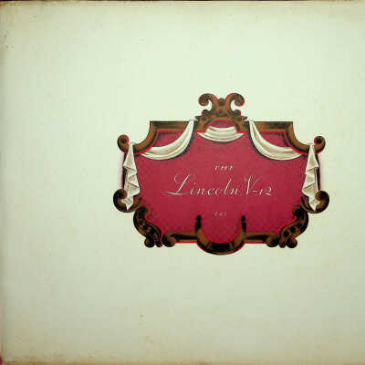 1933 brochure for Lincoln V-12 145 wheelbase models