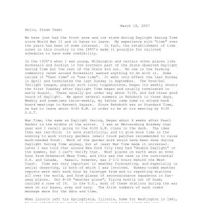 2007 03-19 Weekly News