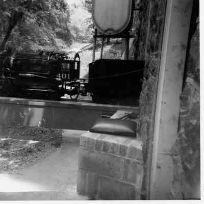 Trial run of the 401 on the Auburn Valley Railroad, 1960