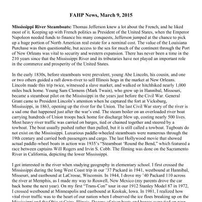 2015 03-09 Weekly News