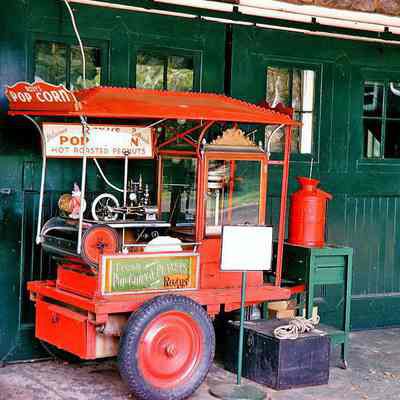 Popcorn wagon used at Magic Age of Steam, 1973