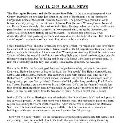 2009 05-11 Weekly News