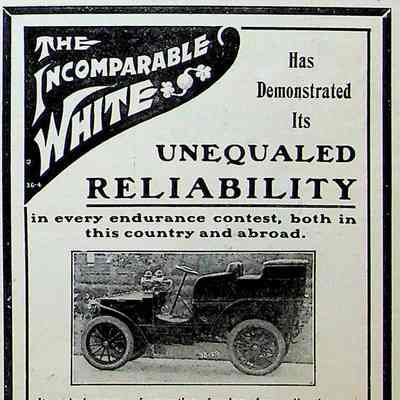 1903 advertisement for White