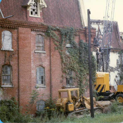 Demolition of Garrett Snuff Mills, 1986