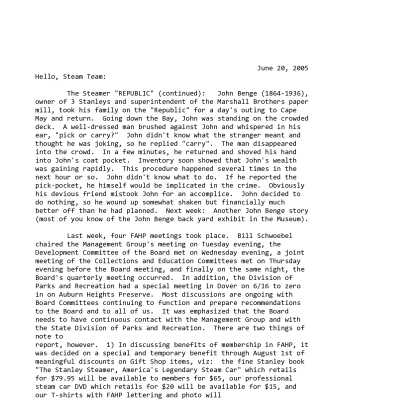 2005 06-20 Weekly News