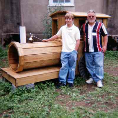 2007 - Teddy and Dale Simkins with "Little Toot"