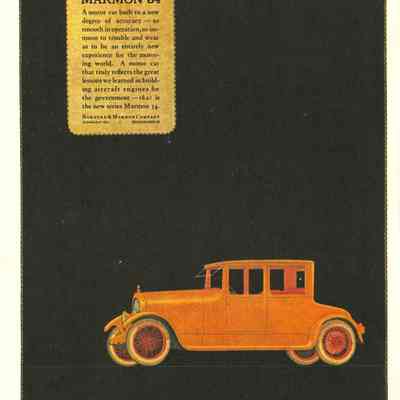 1920 advertisement for Marmon