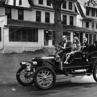 1955 Steam Car Meet - 1908 Satnley with RG King