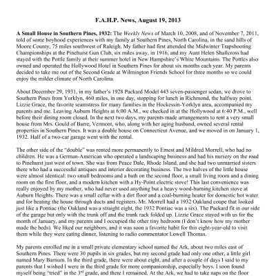 2013 08-19 Weekly News