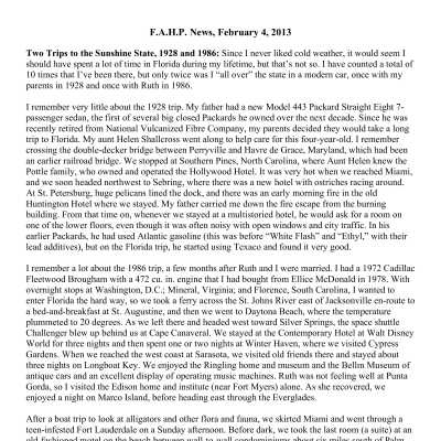 2013 02-04 Weekly News