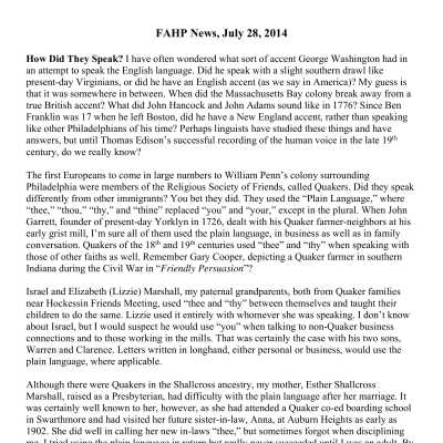 2014 07-28 Weekly News
