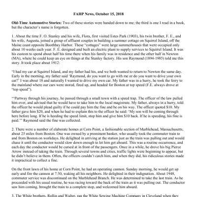 2018 10-15 Weekly News