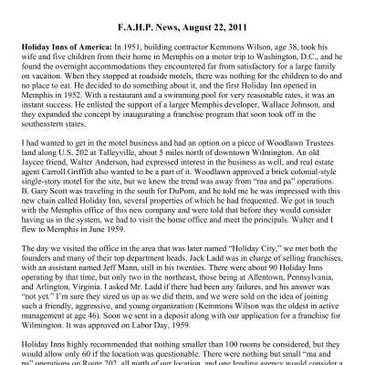 2011 08-22 Weekly News